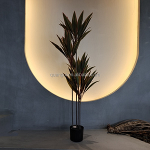 Haute Qualité En Plastique En Pot Vert Rouge Fougère Arbuste Haute Simulation Artificielle Cordyline Arbre Intérieur Décor À La Maison Herbe <span class=keywords><strong>Plante</strong></span> - Product Image 5
