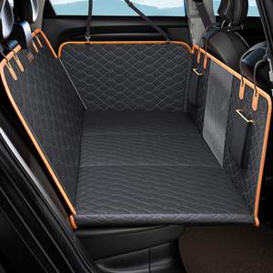 Stok fabrika satılan 600d ağır su geçirmez Pet geri klozet kapağı köpek araba klozet kapağı emniyet kemeri ile sert alt - Product Image 2