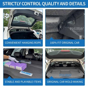 Phurw ที่คลุมสินค้าแบบไม่สามารถหดได้ชั้นวางของสำหรับ Toyota <span class=keywords><strong>Chr</strong></span> ฝาครอบท้ายรถ2020 2018ป้องกันความเป็นส่วนตัว + - Product Image 5