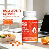 IJzer Vitamine C Softgel Voedingssupplement 0,5g 30 Capsules Per Fles - OEM/ODM