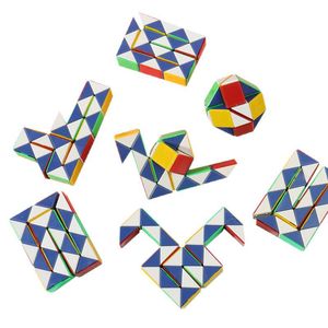 <b>Magic</b> Ruler 24 Segment Transformable Puzzle Toy For Kids Educational Brain Teaser Plastic Folding Shape Building Game - Product Image 5