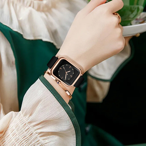 Jam Tangan Desainer Berkualitas Tinggi untuk Wanita Logo Dial Kustom <span class=keywords><strong>Xxcom</strong></span> Jam Tangan Wanita 2024 Hitam Rose Gold Jam Tangan Wanita - Product Image 4