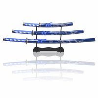 OEM 98cm/77/42 Ensemble de 3 pièces d'épées de jouets Katana en bois populaires Motif de dragon décoratif pour les collections de cosplay en gros
