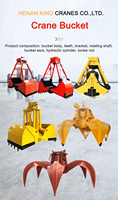 Godet de préhension hydraulique électrique à 6 flaps pour excavatrice, 3, 5 et 6 tonnes, type « Orange Peel »