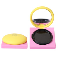 En stock – Boîtier vide rond blanc de 15g pour fond de teint BB, avec miroir, personnalisable avec logo, emballage cosmétique en gros