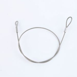 Câble en acier avec extrémités à œil et boucle pour usage en construction, longueur et dimensions personnalisables - Product Image 1