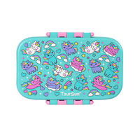 Boîte à lunch Bento étanche pour enfants Boîte à collations à 4 compartiments sans BPA Boîte à bento pour garçons et filles avec compartiment amovible