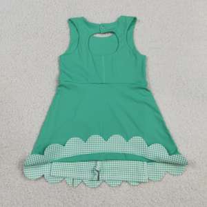 RTS Boutique Bows - Vestido Deportivo con Estampado a Cuadros para Niñas Pequeñas, Pantalones Cortos Deportivos con Forro, Ropa Deportiva ODM para Yoga, Vestido para Jugar Tenis - Product Image 6