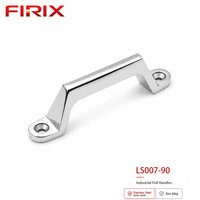 Poignée de traction en acier inoxydable en forme de U LS007-90 |   Poignée de porte d'armoire pour racks de serveurs et machines industrielles, finition polie, facile à installer