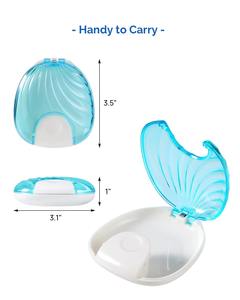 Kotak retainer dengan tampilan Modern Shell untuk penyimpanan aligner dan penggunaan saat bepergian - Product Image 3