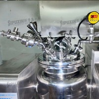 Mezclador Emulsionador al Vacío con Calentamiento Eléctrico Totalmente Automático de 25L, Sistema de Pesaje con Control PLC de Alta Precisión para Crema Cosmética