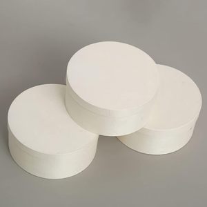 Cupcake <span class=keywords><strong>Container</strong></span> 3 miếng tròn hộp gỗ có nắp bằng gỗ hộp lưu trữ quà tặng bánh cho bánh quy bánh pho mát Tráng Miệng hộp Cupcake - Product Image 6