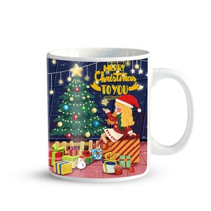 <span class=keywords><strong>Taza</strong></span> de café con logotipo personalizado, tazas mágicas de cerámica con cambio de color para regalo de Navidad - Product Image 5