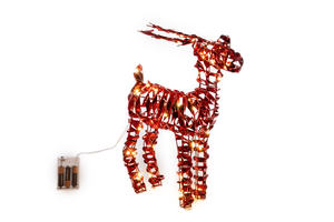Luxury Sequin Wire Standing <b>Reindeer</b> Night Christmas Ornament Plastic/Metal Material Indoor/<b>Outdoor</b> Decoration for Home Holiday - Product Image 5