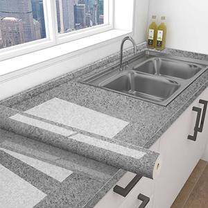 Papel pintado <span class=keywords><strong>de</strong></span> mármol impermeable a prueba <span class=keywords><strong>de</strong></span> aceite estilo autoadhesivo HOJA <span class=keywords><strong>DE</strong></span> PVC <span class=keywords><strong>de</strong></span> alto brillo imitando película <span class=keywords><strong>de</strong></span> vinilo con textura <span class=keywords><strong>de</strong></span> piedra Natural - Product Image 5