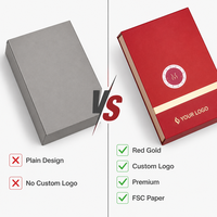   Boîte cadeau écologique rouge magnétique à couvercle rabattable pour compléments alimentaires féminins, avec logo personnalisé, boîte de santé haut de gamme pour capsules nutritionnelles et vitamines