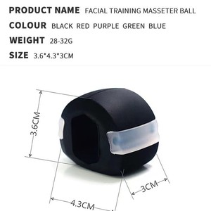 Bola Ejercitadora Facial para la Mandíbula – Tonificador Muscular de Mandíbula, Herramienta Antienvejecimiento para Lifting Facial – Silicona de Grado Alimenticio, Adelgazamiento de Mandíbula y Levantamiento de Mejillas - Product Image 4