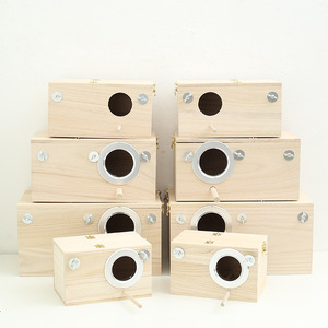 Gran oferta, jaula de cría de pájaros canarios, pequeña casa de pájaros grande y mediana con soporte Jaula Para <span class=keywords><strong>Aves</strong></span> para maderas - Product Image 3