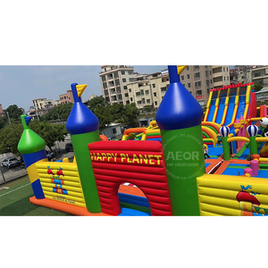 Bounce House Công Viên Chủ Đề Bơm Hơi Khổng Lồ Với Các Khóa Học Trở Ngại Pop Bên Trong Từ Nhà Máy Bơm Hơi Trung Quốc - Product Image 3