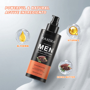 Oem/ODM 3-in-1 người đàn ông Kem dưỡng da kem ca cao bơ Vegan Vitamin E chăm sóc da hữu cơ nuôi dưỡng dưỡng dưỡng ẩm Kem dưỡng da cho nam giới - Product Image 4