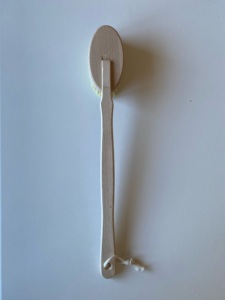 Cepillo de Masaje Corporal Profesional de 40 mm con Cerdas Naturales de Jabalí y Mango de Madera de Haya para Baño, Aplicación en Seco/Húmedo - Product Image 4