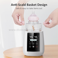 Chauffe-biberon multifonction numérique à commande tactile OEM 2026, chauffe-biberon rapide, stérilisateur à vapeur, chauffe-lait pour bébé avec veilleuse
