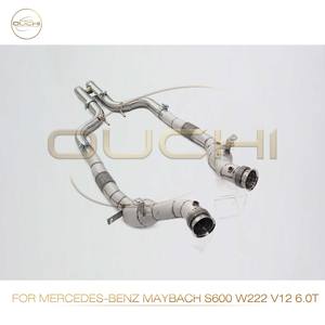 Sistema de Escape de Acero Inoxidable OUCHI, Alto Flujo, Downpipe de Alto Rendimiento para <span class=keywords><strong>Mercedes</strong></span> Benz <span class=keywords><strong>Maybach</strong></span> S600 <span class=keywords><strong>V12</strong></span> 6.0T, Protector de Calor para Automóvil - Product Image 4