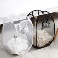 Panier à linge pliable en tissu, organisateur mural pliable, sac de rangement en maille pour les vêtements sales et l'utilisation dans la salle de bain