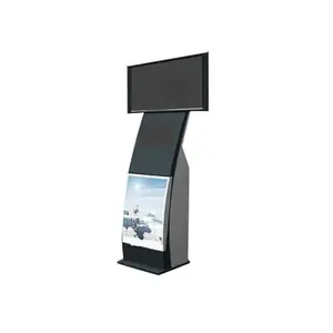 21.5 인치 무료 스탠딩 LCD 전자 디지털 대화 형 터치 미디어 화면 키오스크 터치 키오스크