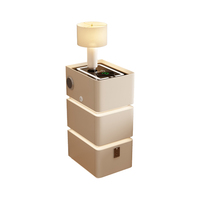 Table de chevet intelligente avec station de charge, lampe de chevet, table de chevet avec charge sans fil