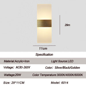 Intérieur Maison Hôtel Décoratif Salon Chambre À Coucher Support Lumière Appliques Murales Mur Monté Lumières Led Mur Lampe - Product Image 3