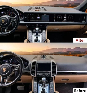 <span class=keywords><strong>Autoradio</strong></span> double écran 12,3 pouces avec écran partagé et DSP, navigation GPS, CarPlay, écran <span class=keywords><strong>tactile</strong></span> pour Porsche Cayenne 2011-2017 - Product Image 3