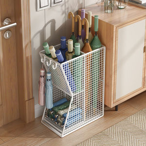 Moderno Soporte Metálico para Paraguas, Independiente, con Capacidad para 10, Diseño de un Solo Lado, para la Entrada del Hogar, Estante de Almacenamiento - Product Image 2