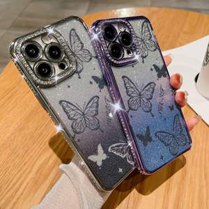 Nuovo Design placcato con motivo a prua custodia per telefono cellulare con Flash Card per <span class=keywords><strong>iPhone</strong></span> 17 16 15 14 <span class=keywords><strong>13</strong></span> <span class=keywords><strong>Pro</strong></span> <span class=keywords><strong>protezione</strong></span> Max fotocamera - Product Image 3