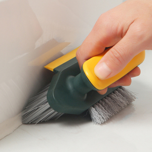 Brosse de nettoyage 2-en-1 pour les interstices et les sols - Fabriquée en plastique, adaptée au nettoyage des salles de bain, des cuisines et des salons - Product Image 1