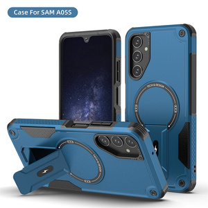 Shockproof Frosted Magnetic Stand <b>Phone</b> case for Samsung S26 ultra S25 S24 FE A 17 Series matte Bumper Bracket Armor Back Cover - Product Image 2