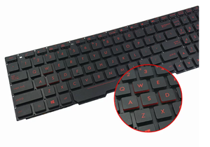 Clavier d'ordinateur portable pour <span class=keywords><strong>ASUS</strong></span> GL553 US GL553V <span class=keywords><strong>GL553VW</strong></span> ZX553VD ZX53V ZX73 FX553VD FX53VD US Anglais - Product Image 4