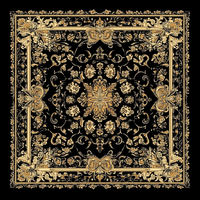 Bandana carré imprimé personnalisé de haute qualité 100% polyester Doux pour la peau 56x56cm Toutes saisons