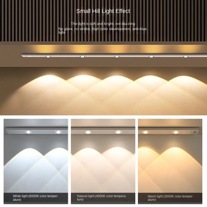 Luz LED inteligente con sensor, tira de luz ultrafina, recargable, autoadhesiva, 30cm de longitud, tira de luz Led para armario - Product Image 5