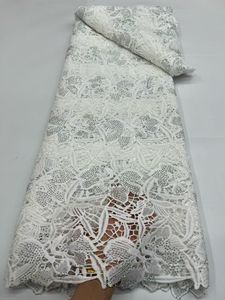 Tela de encaje <span class=keywords><strong>guipur</strong></span> africana de gran venta, encaje de cordón <span class=keywords><strong>bordado</strong></span> soluble en agua <span class=keywords><strong>con</strong></span> pedrería - Product Image 3