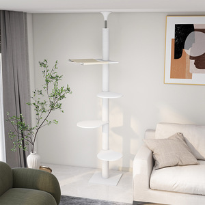 Arbre à chat, structure d'escalade pour chat, pilier gigant, arbre à chat du sol au plafond, lit pour chat capsule spatiale tout-en-un, gain de place pour chat - Product Image 3