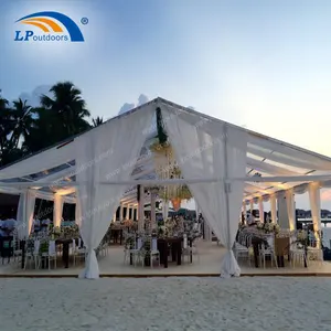 Carpa de celebración transparente de marquesina de boda de lujo de aleación de aluminio para 800 personas para eventos de fiesta al aire libre