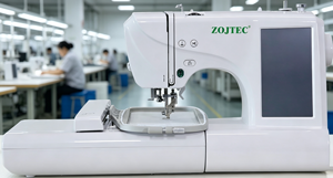 Machine à broder domestique ZOJTEC ZJ-ES5, écran tactile LCD LED de 7 pouces, zone de broderie de 100x235 mm, 496 motifs de broderie, 160 programmes. - Product Image 2