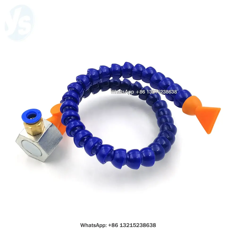 YS Flexible Switch Water Oil Coolant Pipe Hose, Plastic Adjustable Water Oil Coolant Pipe, Magnet Base Plastic Serpentine Cooler