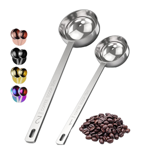Juego de Cucharas Medidoras de Café de 15 <span class=keywords><strong>ml</strong></span> y <span class=keywords><strong>30</strong></span> <span class=keywords><strong>ml</strong></span> con Mango Largo, Cucharas de Acero Inoxidable para Té Suelto en Polvo - Product Image 1
