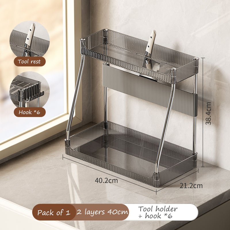 Grey 2 layers 40cm+Knife holder+6*hook