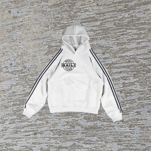 Sweat à capuche surdimensionné en molleton pour homme avec logo personnalisé, design streetwear, bandes latérales, tendance - Product Image 2