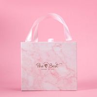 Beliebte Größen Pink Marbling Drawer Box Typ für Schokoladen verpackung Drei-Größen-Geschenk box
