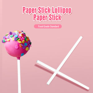 Bâton en papier personnalisé de haute qualité, vente en gros, pièces, pour sucettes et bonbons en coton - Product Image 2