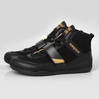 Chaussures de boxe RONGDODO en gros, en microfibre et maille, avec sangle en fibre de carbone, semelle en caoutchouc antidérapante, support de cheville montant, tailles 36-46